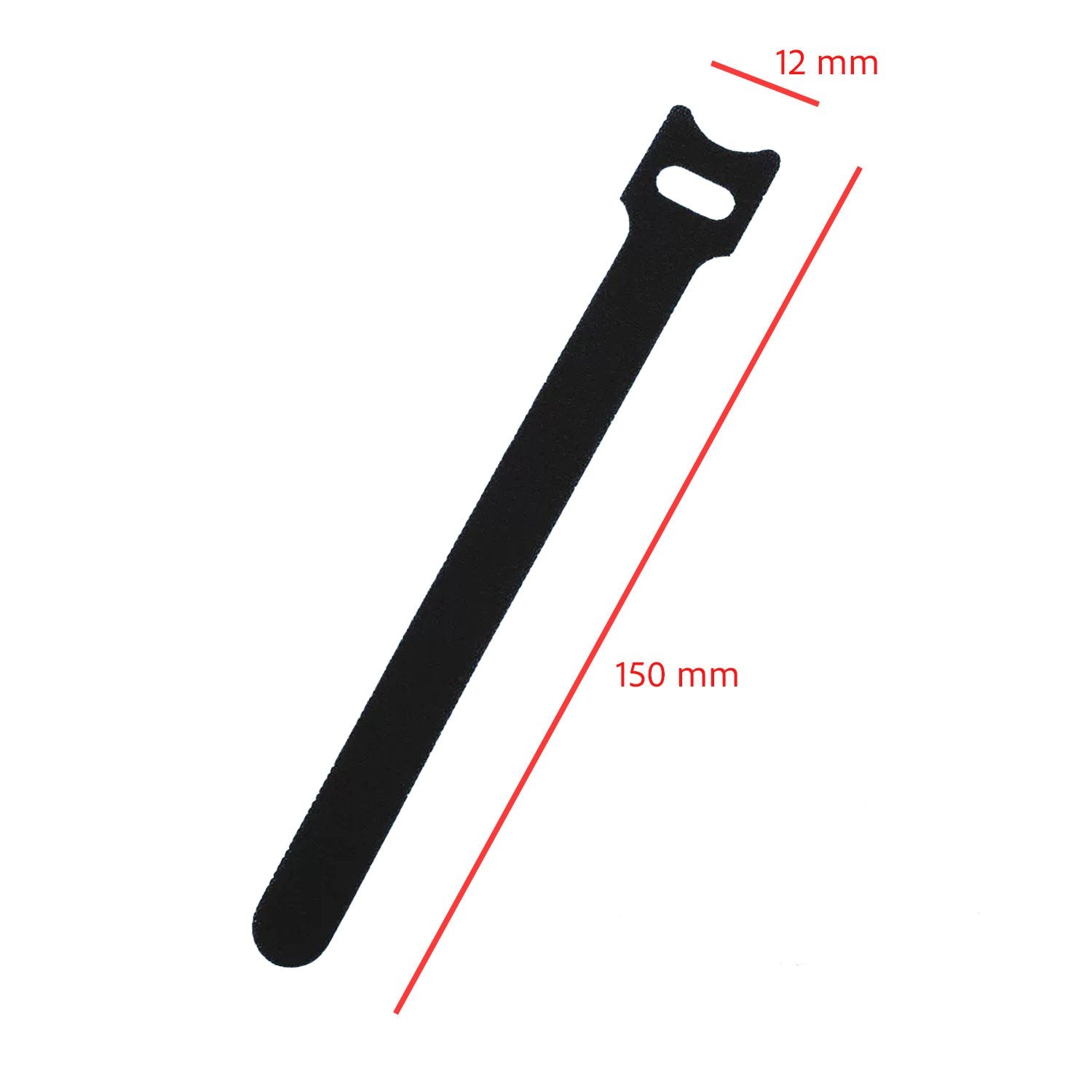 Bridas de nylon, organizador de cables (Pack de 10 unidades) NEGRO 150mm Pack 10 uds