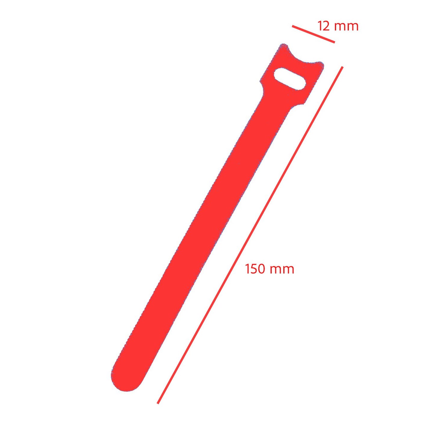 Bridas de nylon, organizador de cables (Pack de 10 unidades) ROJO 150mm Pack 10 uds