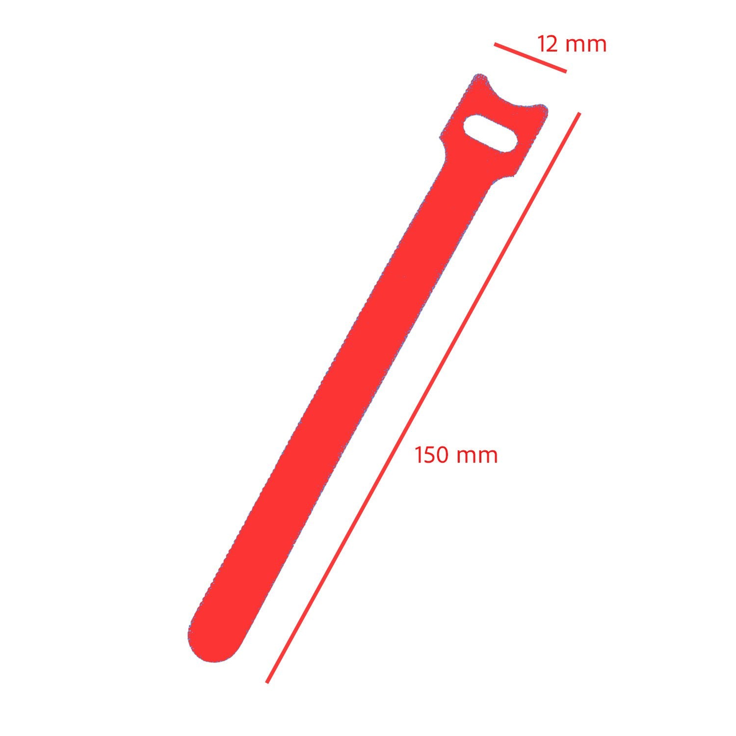 Bridas de nylon, organizador de cables (Pack de 10 unidades) ROJO 150mm Pack 10 uds