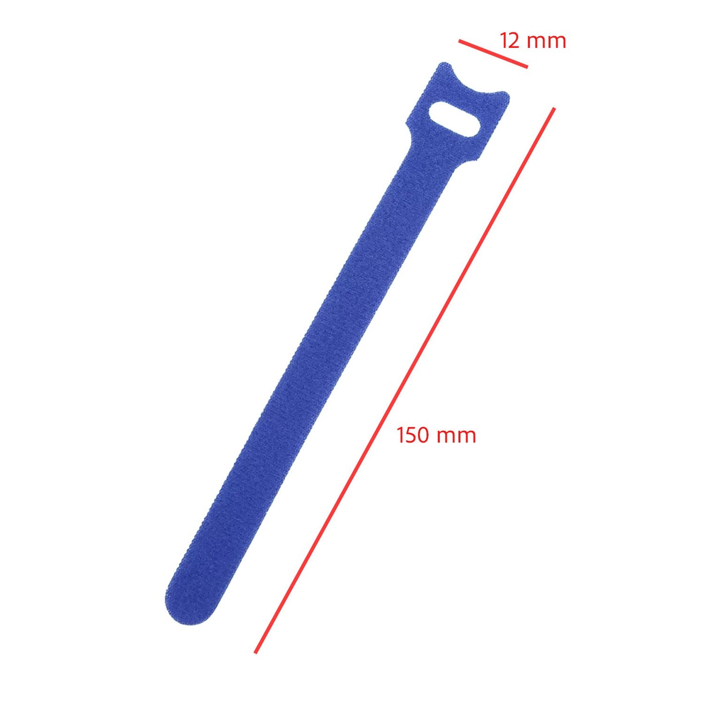 Bridas de nylon, organizador de cables (Pack de 10 unidades) AZUL 150mm Pack 10 uds