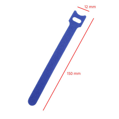 Bridas de nylon, organizador de cables (Pack de 10 unidades) AZUL 150mm Pack 10 uds