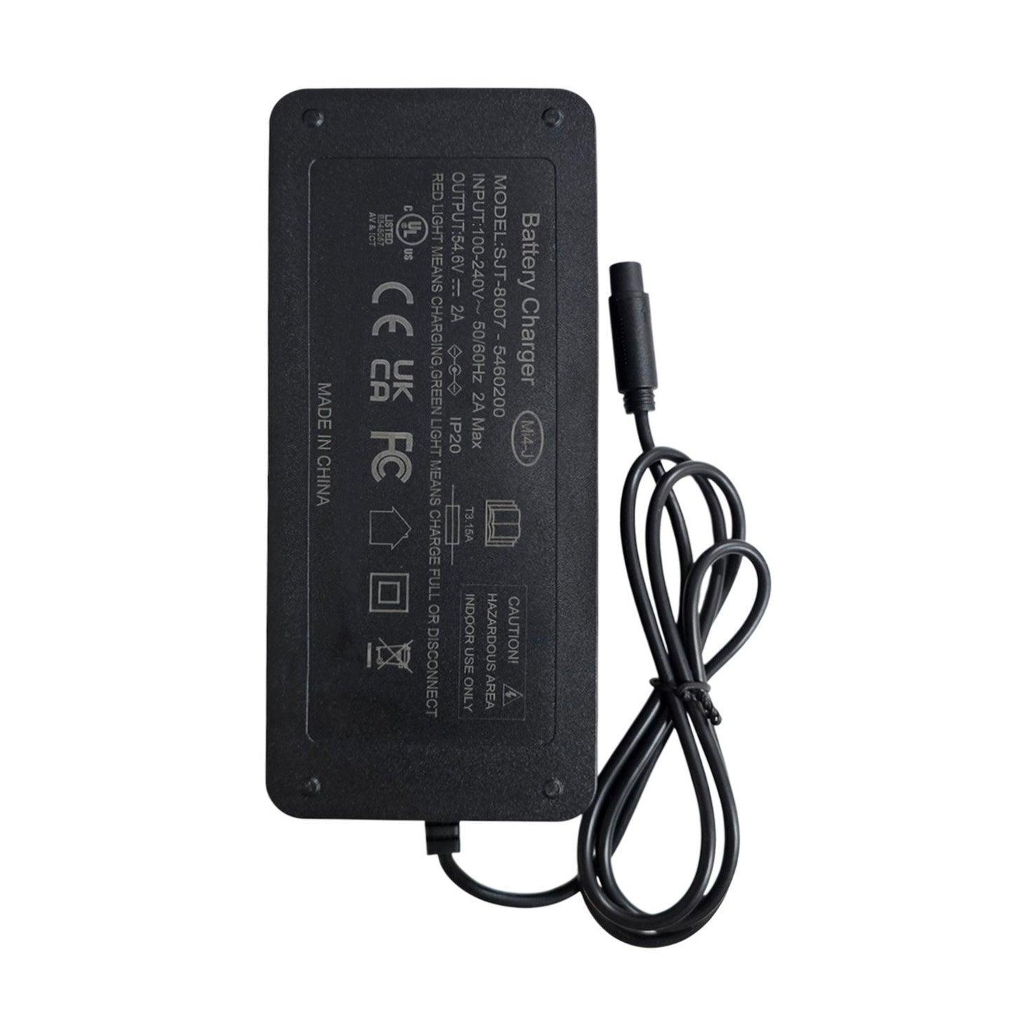 Cargador 54,6V 2A Smartgyro Crossover Dual Max 2 / Cecotec Bongo Y65 / Engwe L20
