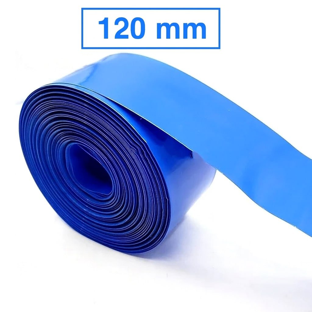 Tubo termorretráctil azul 120 milímetros - 1M