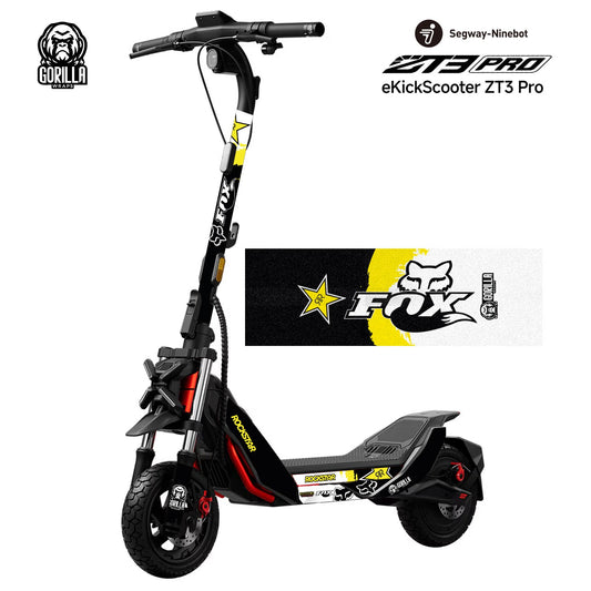 Vinilos patinete electrico Fox Rockstar con base antideslizante para Segway ZT3 Pro