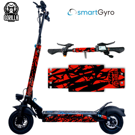 Vinilo + base antideslizante para Smartgyro Rockway, Speedway y Crossover  KTM - Rojo