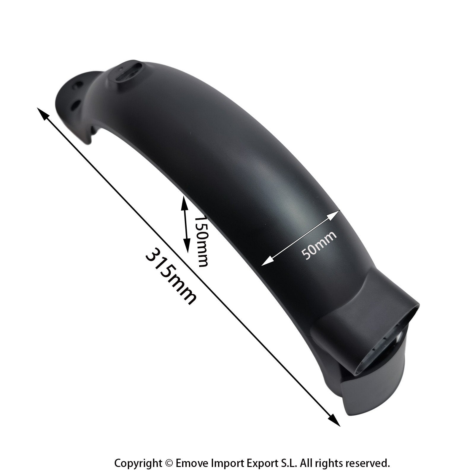 Guardabarros trasero para Xiaomi M365 / Essential / 1S / PRO 2 / MI3 (versión con matrícula)