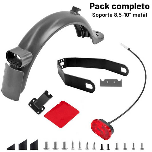 Pack completo guardabarros trasero para Xiaomi (Soporte metal para 8,5 y 10 pulgadas)