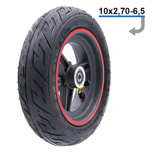 Llanta 6,5"/B50 roja para Smartgyro y Zwheel