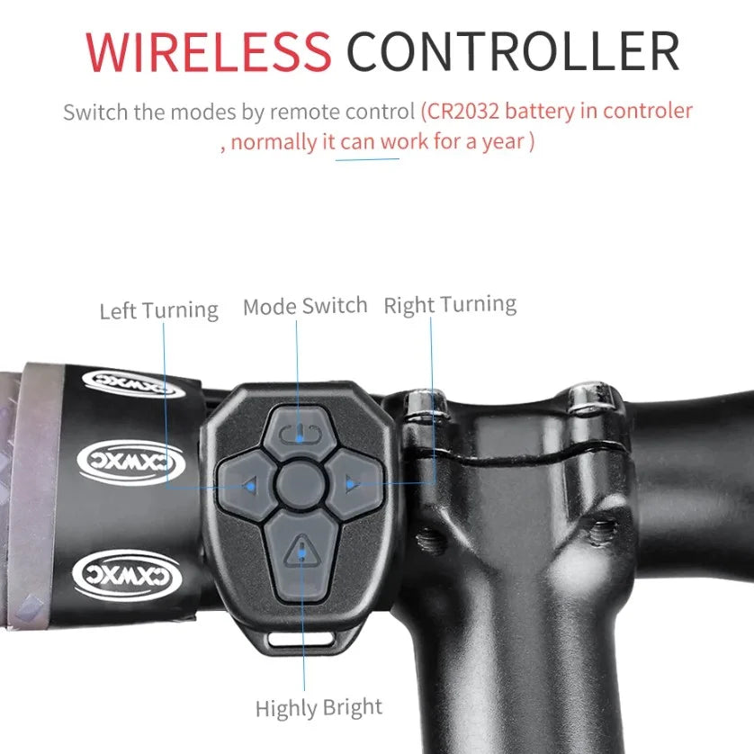 Intermitentes para bicicleta y patinete inalámbricos con carga por USB