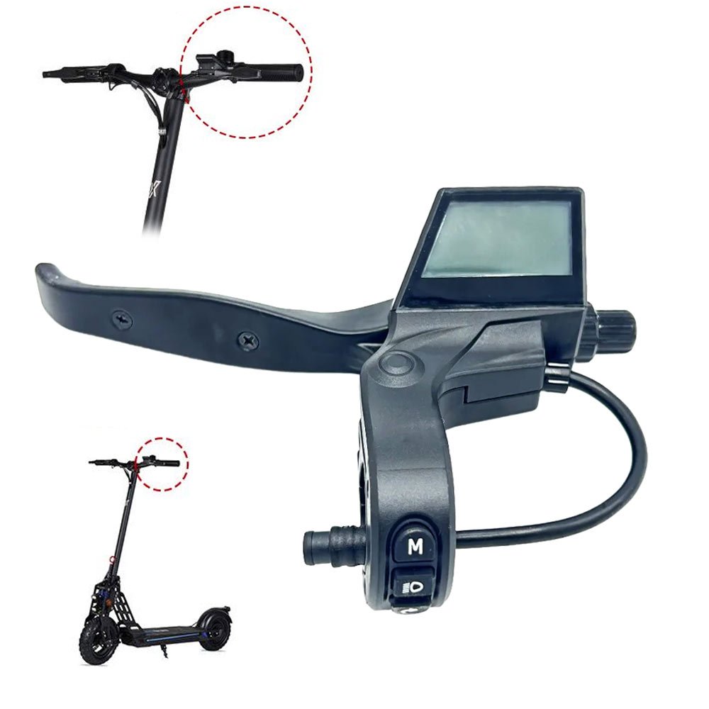 Maneta de freno izquierda con display Bogist Urbetter M6, Ecoxtrem Bison, B-Mov freestyle 5