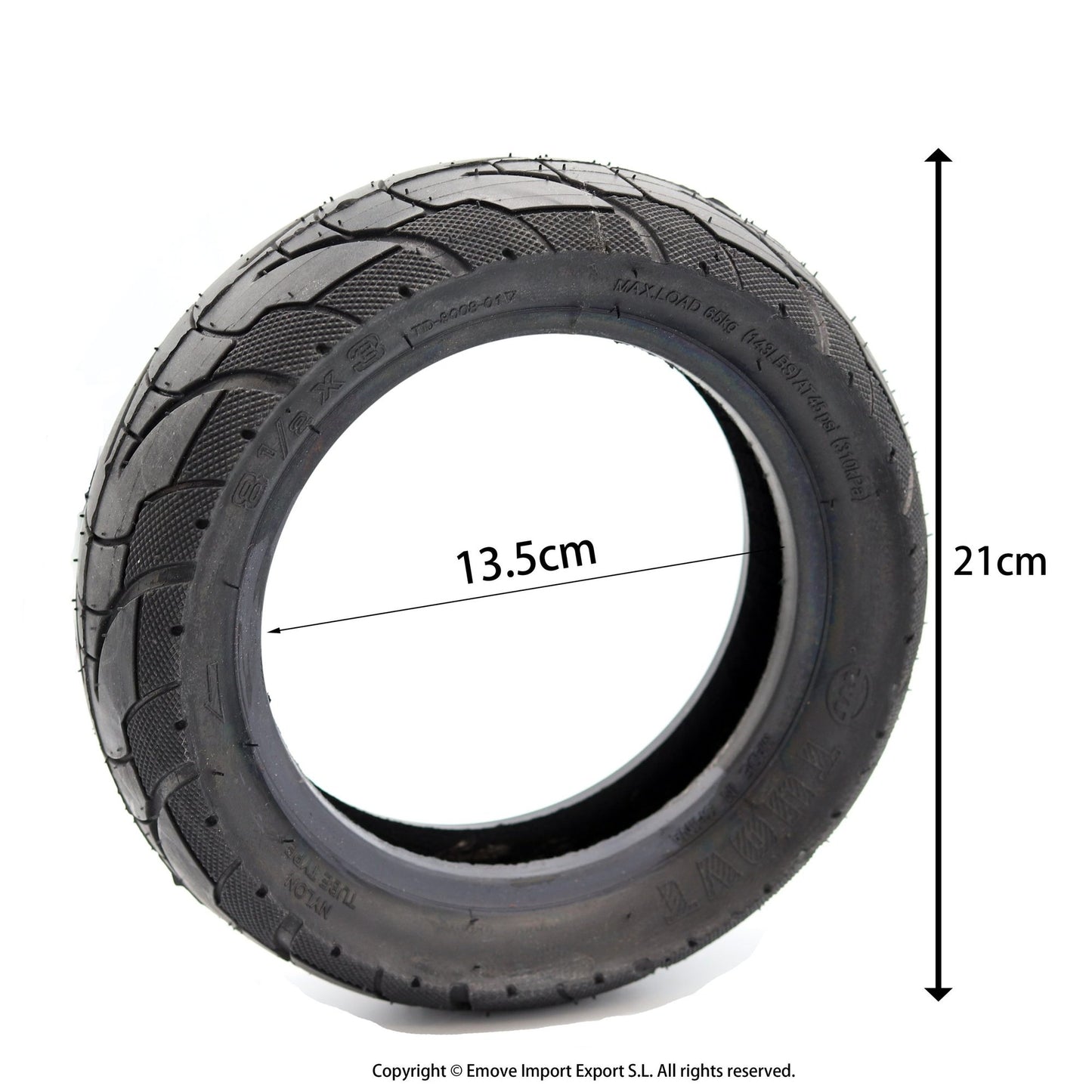 Rueda Cubierta 8,5x3 50-134 Tubetype