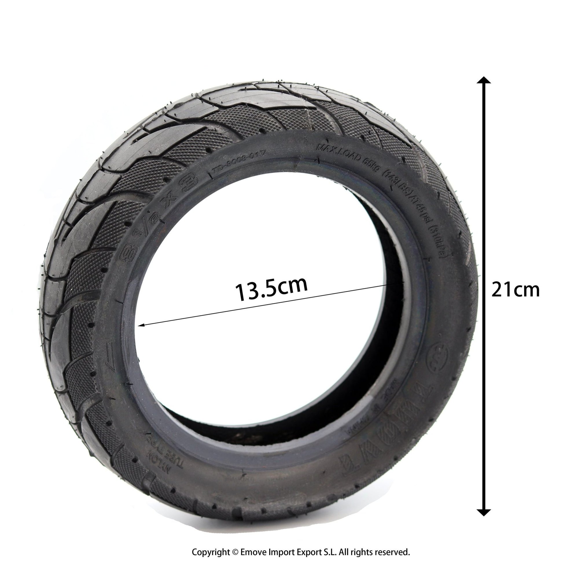 Rueda Cubierta 8,5x3 50-134 Tubetype