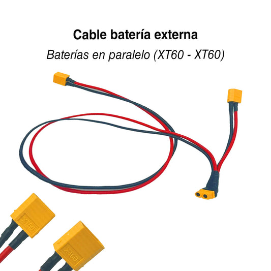 Cable para baterías externas en paralelo (conector XT60-XT60)