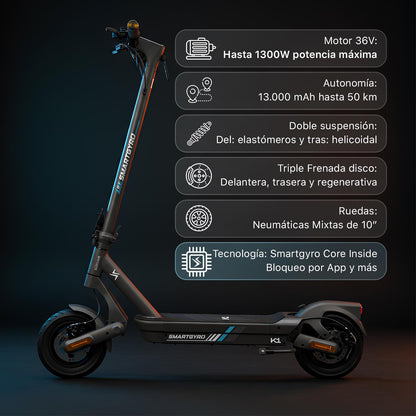 Imagen del producto Patinete Smartgyro K1 - SportRiders.es