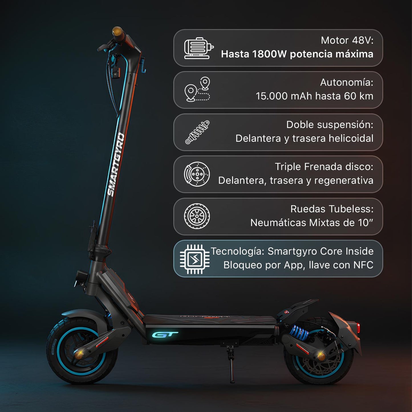 Patinete ROCKWAY GT