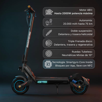 Patinete eléctrico Smartgyro ROCKWAY GTS