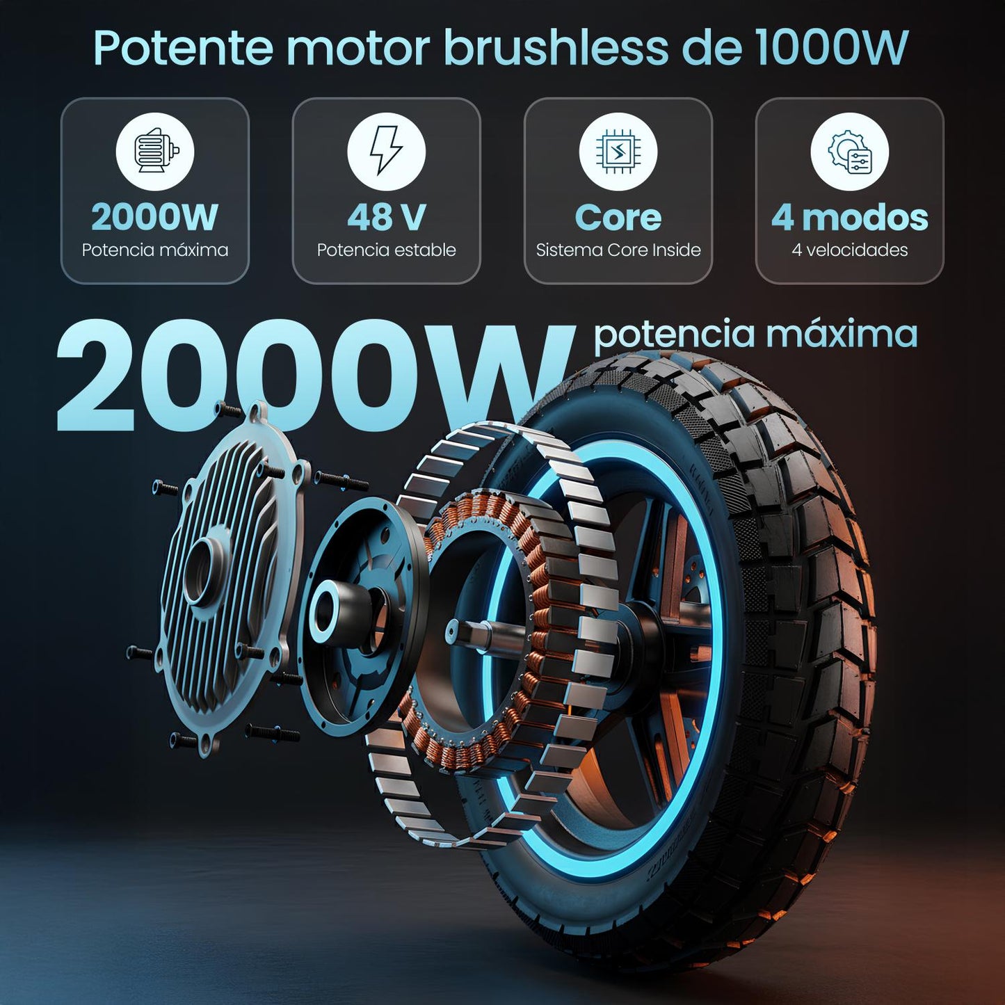 Patinete eléctrico Smartgyro ROCKWAY GTS