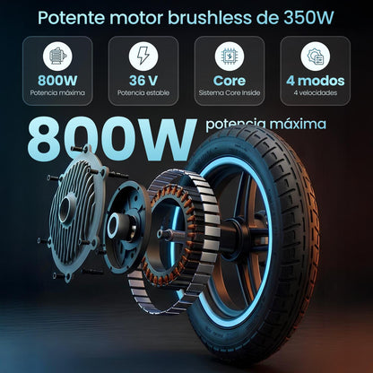 Patinete smartGyro Z-One 2 Gray Certificado + Matrícula + Alarma + Candado