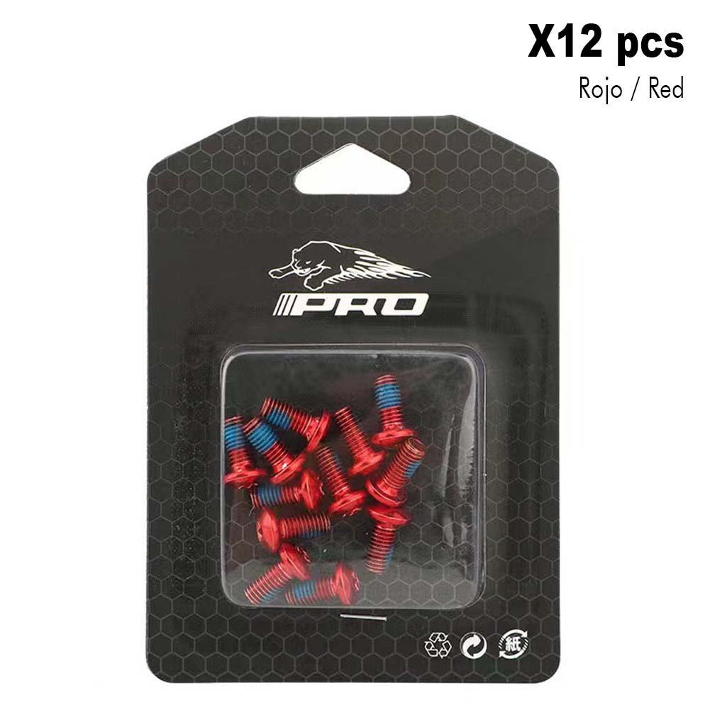 Tornillos de disco rojo (Pack 12 unidades) Pack 12 uds