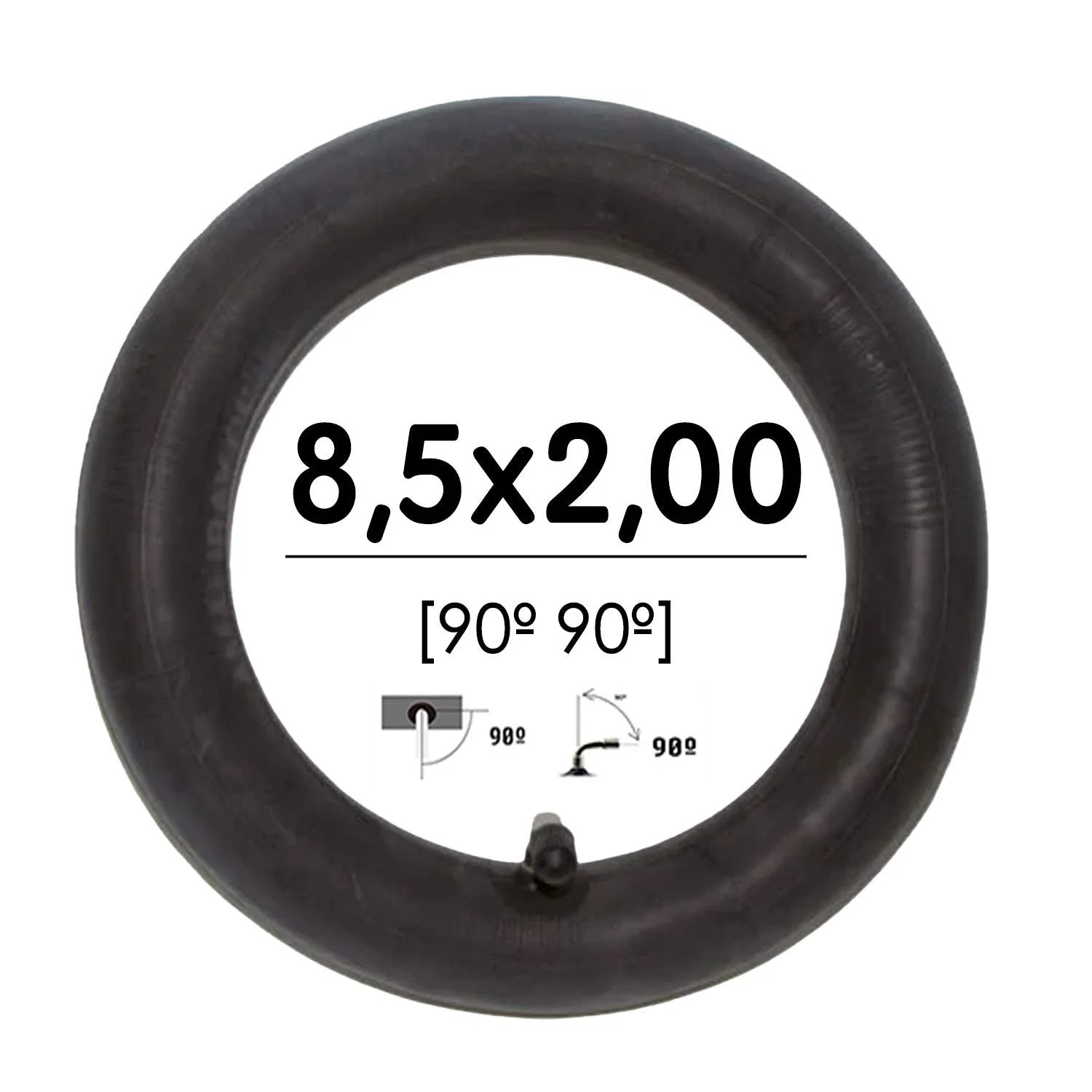 Cámara de aire 8,5x2-156 (válvula 90º 90º)