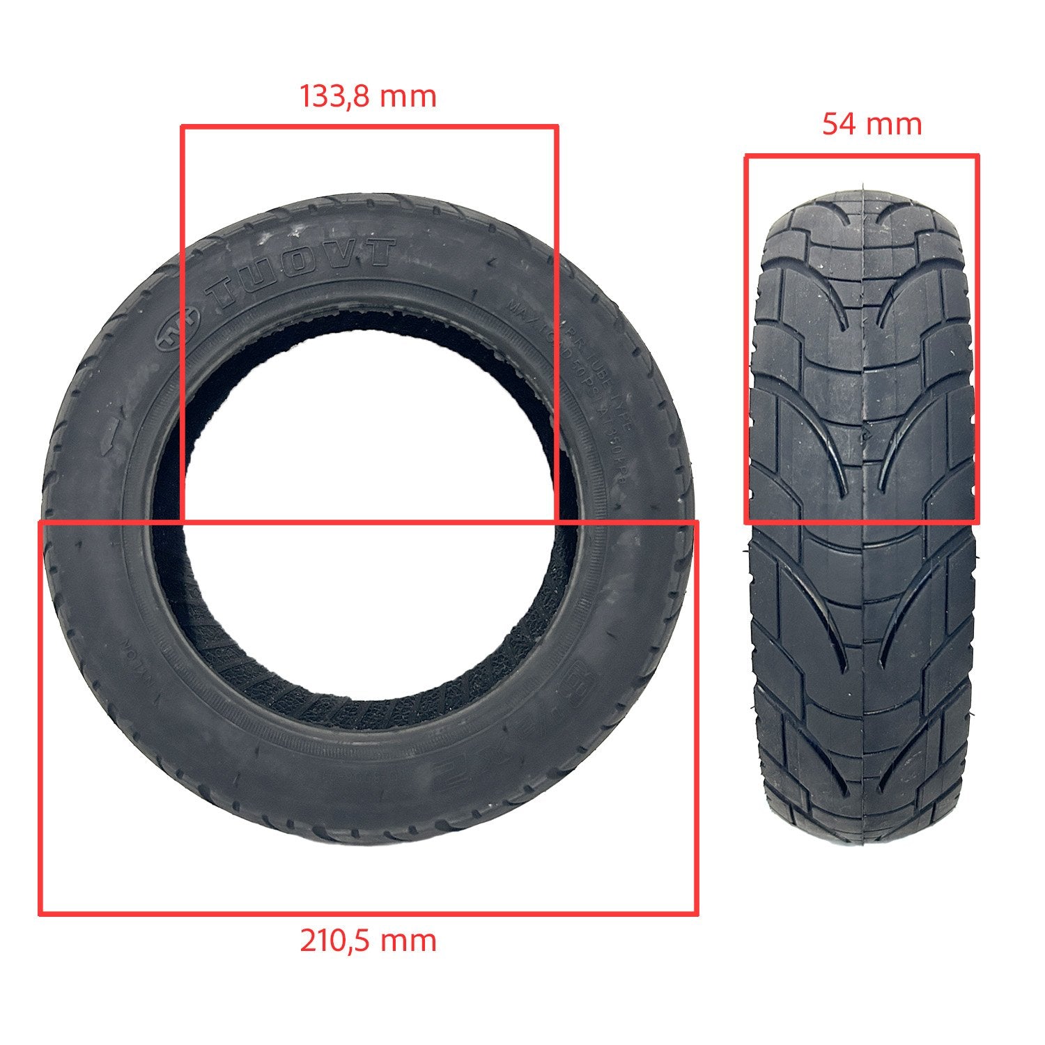 Rueda Cubierta 8,5x2 50-134 Tubetype