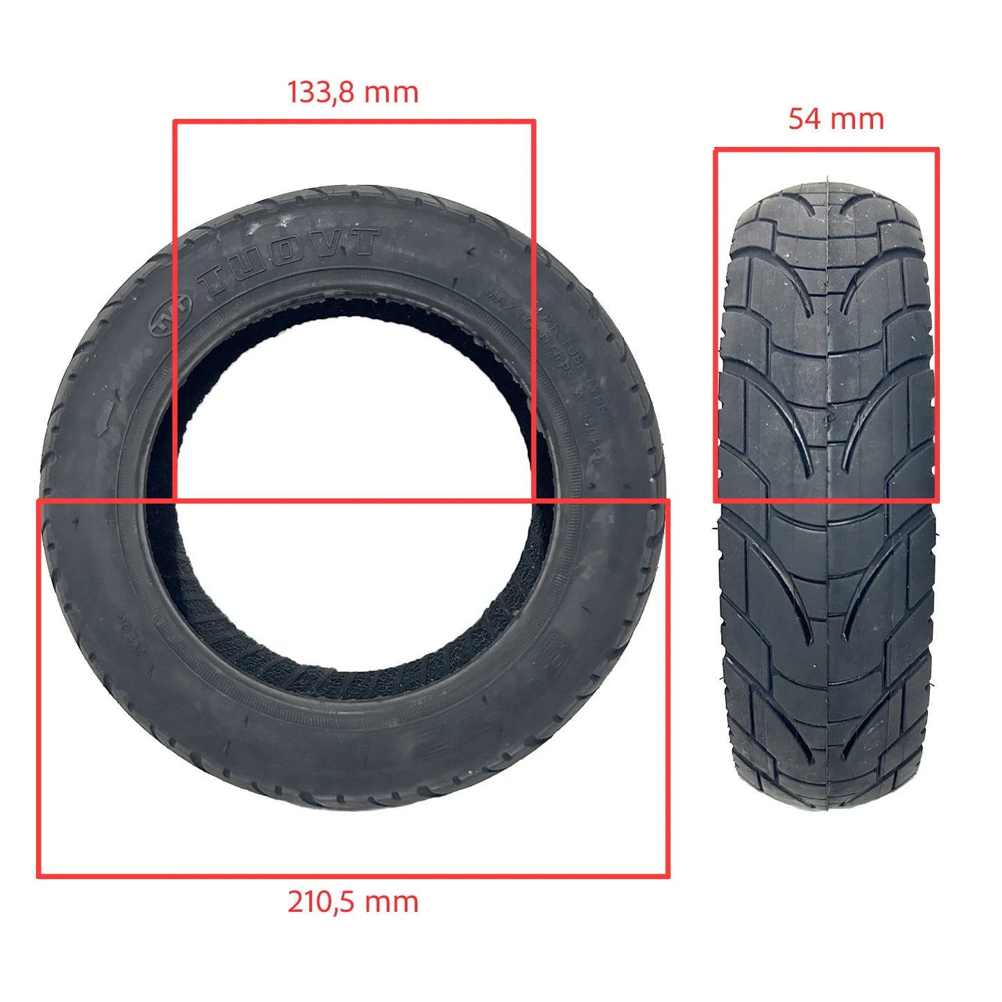 Rueda Cubierta 8,5x2 50-134 Tubetype