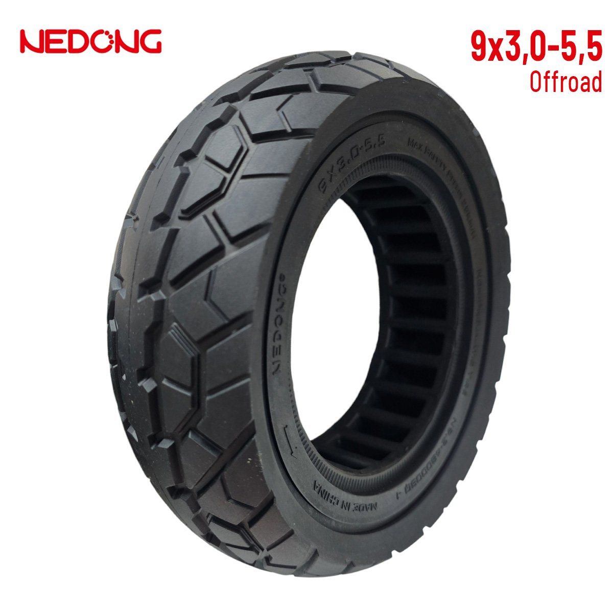 Rueda Maciza 9x3-5,5 Para Patinete Kukirin G2 Pro