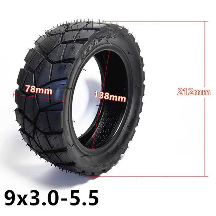 Rueda Cubierta 9x3-5,5 Tubeless