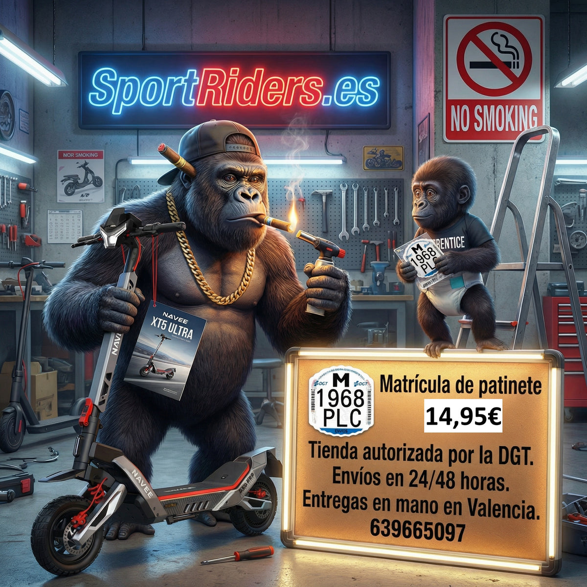 Matrícula patinete eléctrico 2026 DGT homologada