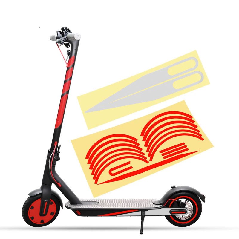 Pegatinas para Xiaomi M365 / 1S / PRO / PRO 2 ROJO