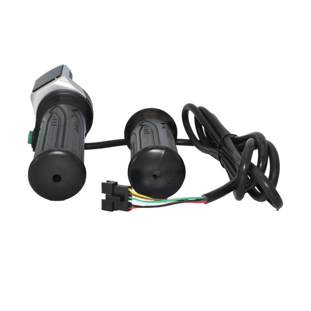 Acelerador de puño con indicador de batería (36V) y botón pulsador - Conector SM