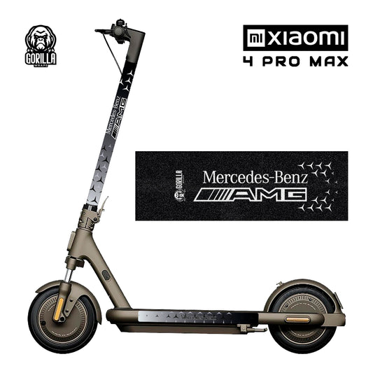 Vinilos patinete electrico Mercedes Benz AMG con base antideslizante para Xiaomi 4 PRO / 4 PRO MAX