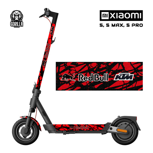 Vinilo patinete electrico KTM Red con base antideslizante para Xiaomi 4 PRO / 4 PRO MAX